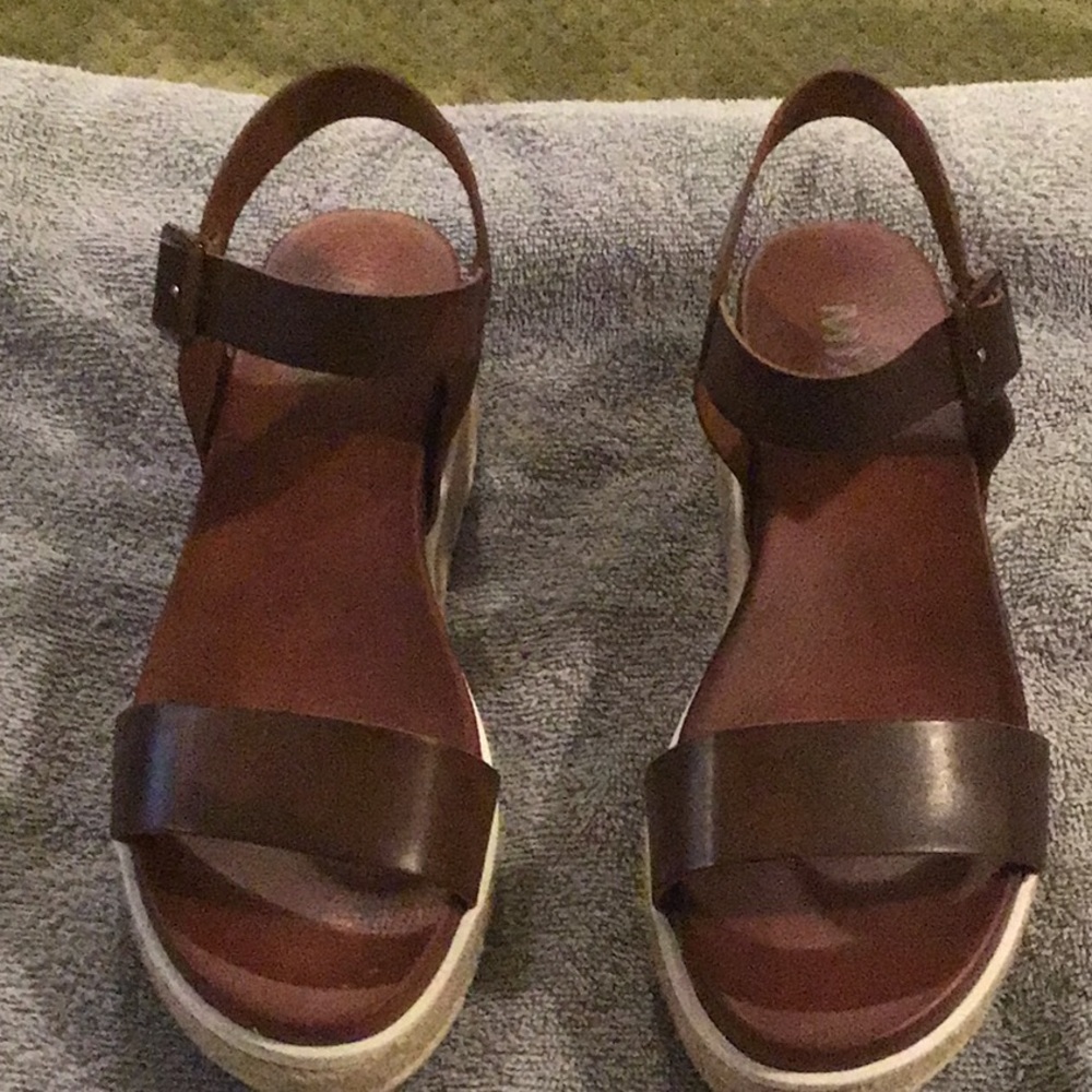 Brown Platform Sandals